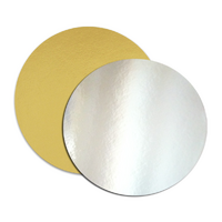 10'' Round Silver/Gold 3mm Cake Board