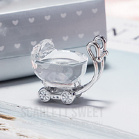 Crystal Pram Silver 4.5cm