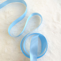 2.5cm x 25 Yard SS Satin BABY BLUE 197