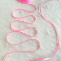 0.6cm x 25 Yard SS Satin BABY PINK 12