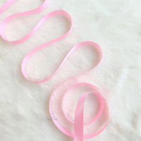 1.2cm x 25 Yard SS Satin BABY PINK 12