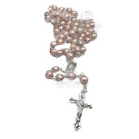 Natural Fresh Water Pearl Pink Rosary