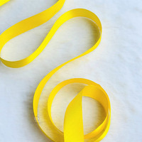 2.5cm x 25 Yard SS Satin YELLOW 68