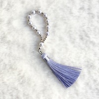 Silver Finger Prayer Beads With Tassel