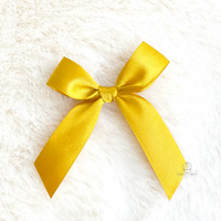 8cm Satin Bow GOLD 196 25PC