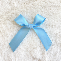 8cm Satin Bow BABY BLUE 197 25PC