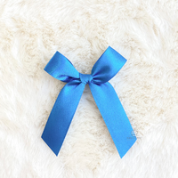 8cm Satin Bow DIRTY BLUE 151 25PC