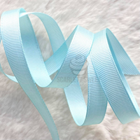 1.2cm x 100 yard Bulk GROSGRAIN BABY BLUE 305