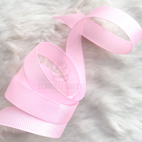 1.2cm x 100 yard Bulk GROSGRAIN  BABY PINK 123