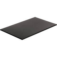 18"x12" Rect 5mm Masonite MDF Board Black