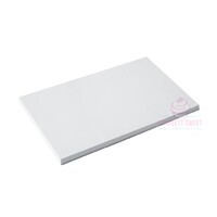 18"x12" Rect 5mm Masonite MDF Board White