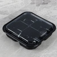 500ml (20cm) 4 Compartment Platter & Lid 25pc