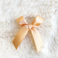 4cm Satin Bow BEIGE 192 50PC