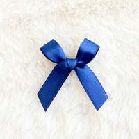 4cm Satin Bow NAVY BLUE 167 50PC