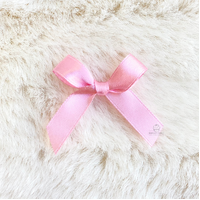 4cm Satin Bow BLUSH PINK 22 50PC