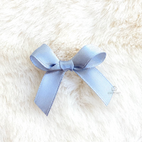 4cm Satin Bow SILVER 163 50PC