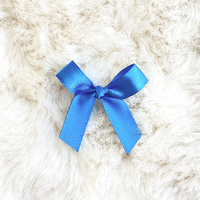 4cm Satin Bow DIRTY BLUE 151 50PC