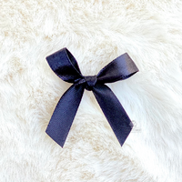 4cm Satin Bow BLACK 170 50PC