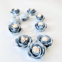 4.5cm Zena Craft Flower Blue