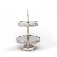 Jessie Range 2 Tier Silver Cake Stand