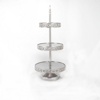 Jessie Range 3 Tier Silver Cake Stand