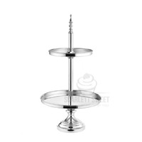 Jennie Range 2 Tier Silver Cake Stand