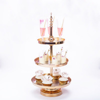 Jennie Range 3 Tier Gold Cake Stand