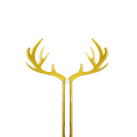 Reindeer Antlers Gold Topper