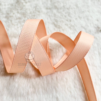 1.2cm x 25Y Grosgrain Peach 714