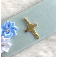 3.8cm Gold Cross Charm