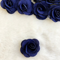 4cm Mia Flower Navy Blue