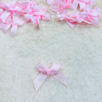 4cm Grosgrain Bow Powder Pink 115 50PC