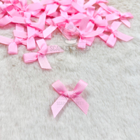 4cm Grosgrain Bow Baby Pink 123 50PC