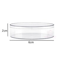 6x2cm Acrylic Round Box