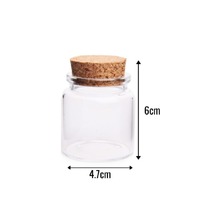 60ml Cork Glass Bottle 4.7x6cm