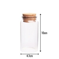 130ml Cork Glass Bottle 4.7x10cm