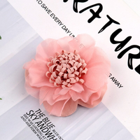 6cm Queenie Flower Pink