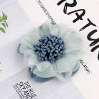 6cm Queenie Flower Dusty Blue