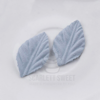 3.5cm Leather Leaf Blue