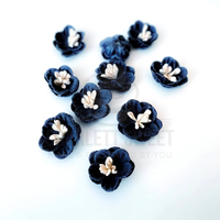 2cm Daisy Flower Navy Blue