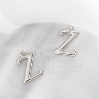 1.6cm Silver Charm Letter 'Z'