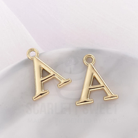 1.6cm Gold Charm Letter 'A'