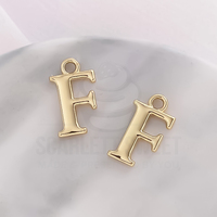 1.6cm Gold Charm Letter 'F'