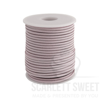 Dusty Pink Leather Rope 3mm x 50 Yard