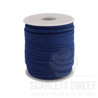 Navy Blue Leather Rope 3mm x 50 Yard