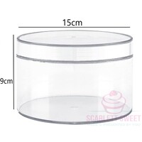 15x9cm Acrylic Round Box