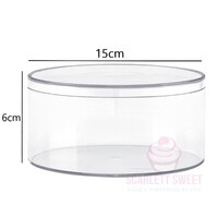 15x6cm Acrylic Round Box