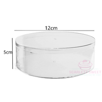 12x5cm Acrylic Round Box