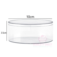 10x3.5cm Acrylic Round Box