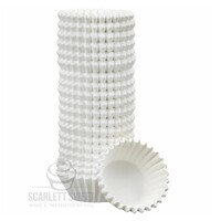 WHT MED Cupcake Liners 500PC